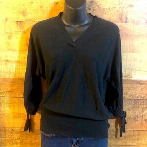 DKNY tie sleeve sweater